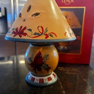 Red Cardinal Christmas Tea Light Candle Holder